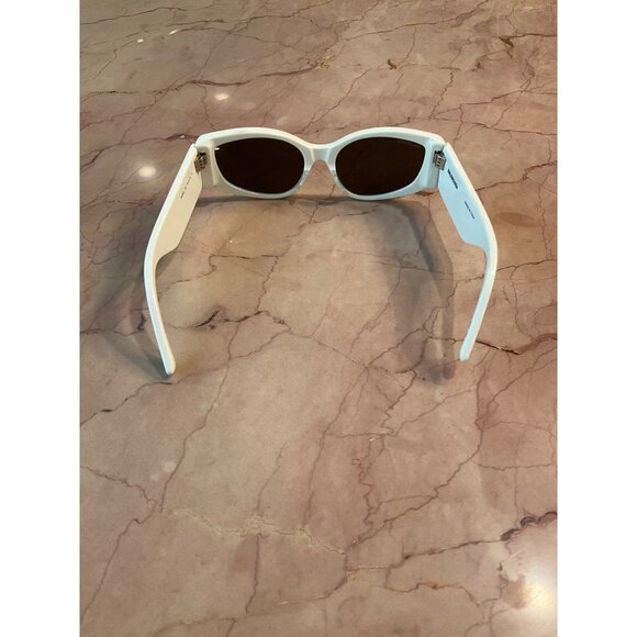 BALENCIAGA Max Sunglasses in Ivory New with Case Womens BB0258S-003 Sunnies - Picture 8 of 16